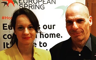 Sie beide kandidieren in Deutschland für DiEM25: der Grieche Yanis Varoufakis und die Polin Joanna Bronowicka. 