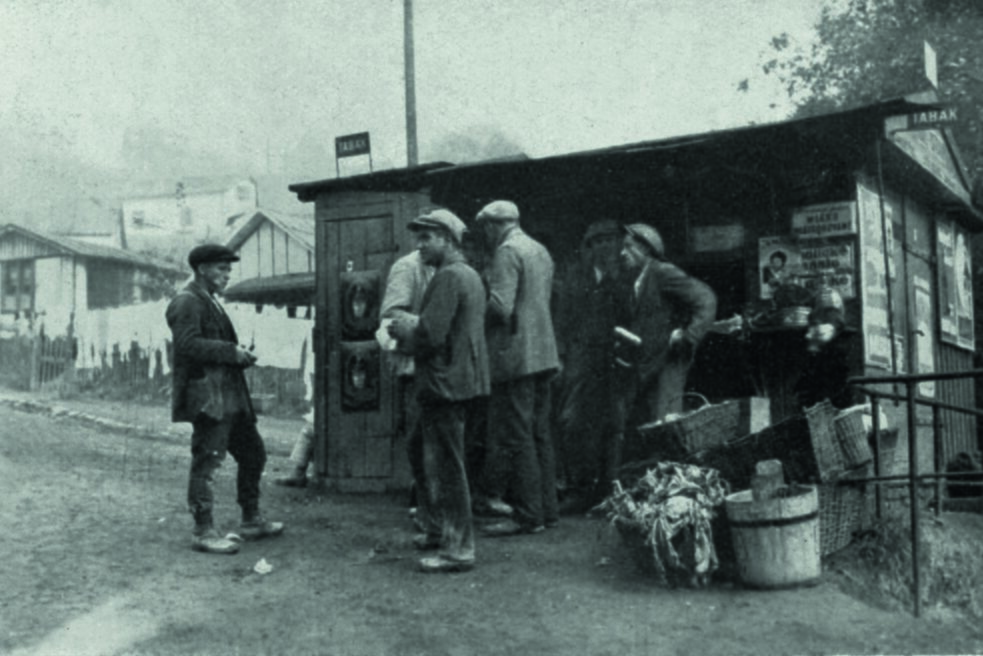 Geschäft in der Armensiedlung Prag-Malvazinky, 1930