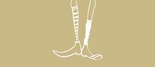 Illustration von Pippi Langstrumpfs Beinen