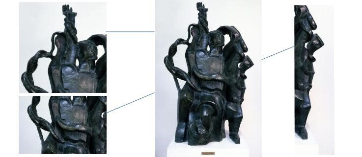 Laocoon, Ossip Zadkine, 1930, ronde-bosse, Musée Zadkine, Paris, 91 x 61 x 42 cm