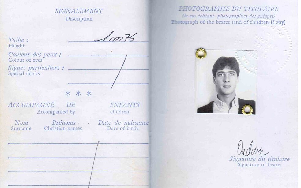 Foto von einem Pass.
