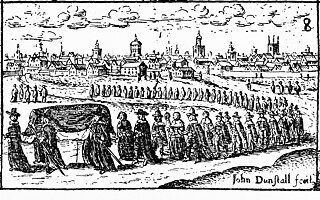 Ilustrácia zo série “Nine images of the plague in London”, 17. storočie