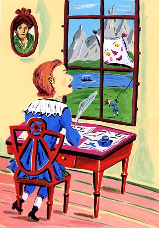 Der junge Beethoven beim Briefeschreiben