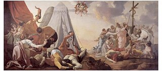 Aubin Vouet, Die eherne Schlange, um 1630, Öl auf Holz, 283 x 629 cm, Musées des Augustins, Toulouse