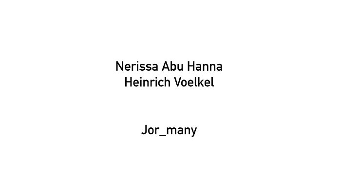 Nerissa Abu Hanna & Heinrich Völkel 0