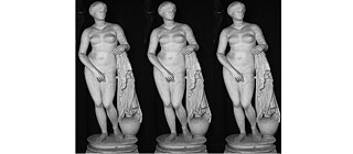 D’après : Aphrodite de Cnide de Praxitèle, ca. 350 - 340 avt. .J.-C., « Aphrodite Braschi », copie anonyme du Ier siècle, plâtre, 175 cm, Glyptothek München