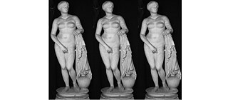 Nach Aphrodite von Knidos von Praxiteles, ca. 350 - 340 v. Chr., « Aphrodite Braschi », anonyme Kopie des 1. Jhdt, Gips, 175 cm, Glyptothek München