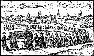 Illustration aus der Serie „Nine images of the plague in London“, 17. Jahrhundert