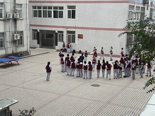 Seilspringen auf dem Campus