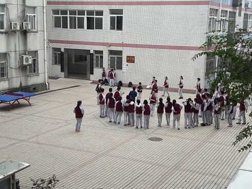 Seilspringen auf dem Campus