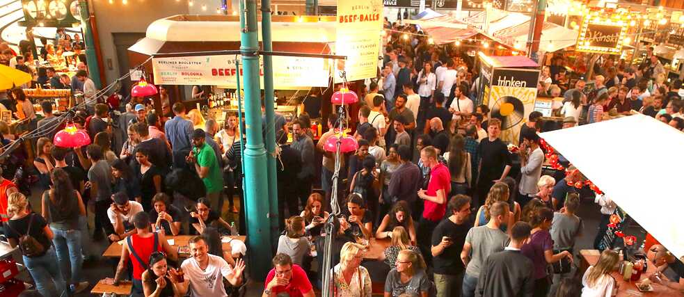 Street Food in der Markthalle Neun: Wer hier nicht satt wird, ist selber schuld.
