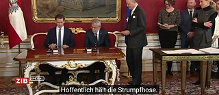 Subtitles error at the austrian swearing-in ceremony