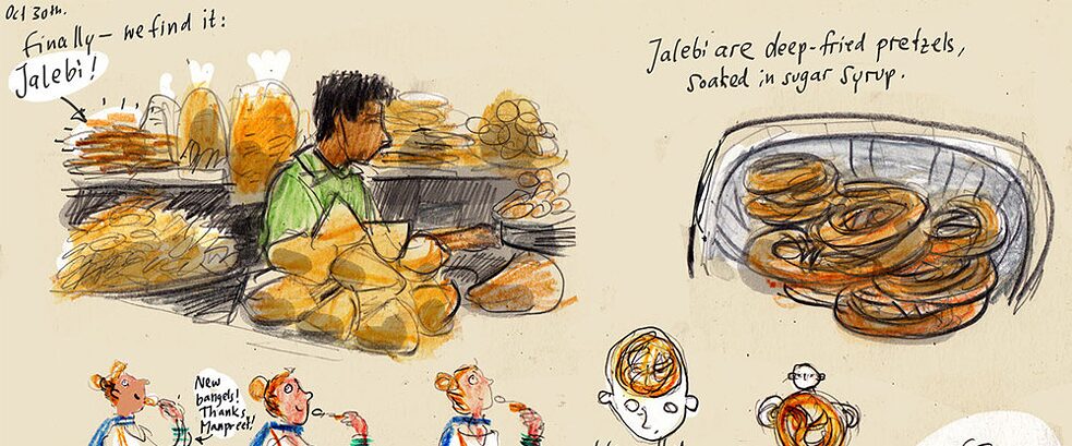 Delhi Scetch-Book Jalebi