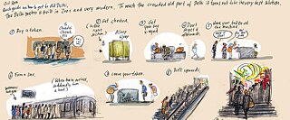 Delhi Scetch-Book Metro