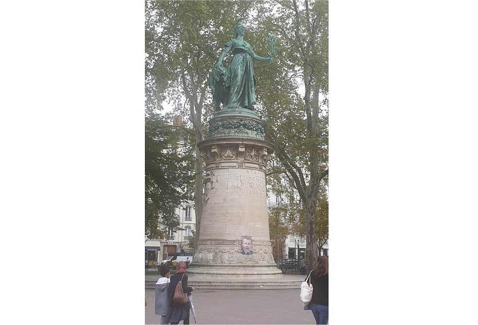 Lyon. Perrache. Mariannen-Statue