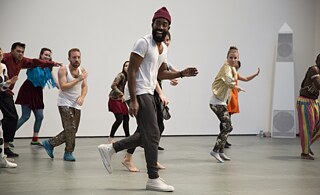 Installation view of the exhibition, "Artist's Choice: Jérôme Bel/MoMA DanceCompany." October 27, 2016-October 31, 2016. The Museum of Modern Art, NewYork. Photographe: Julieta Cervantes