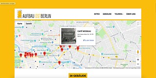 Com base em fotografias de Gisela Dutschmann, que capturou em imagens a reconstrução de Berlim Leste, a equipa da app “Reconstrução de Berlim Leste” criou visitas guiadas digitais.