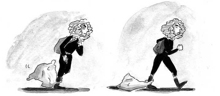 Excerpt from the graphic novel “Jein” by Büke Schwarz