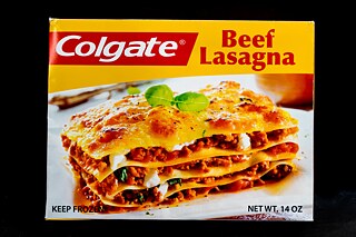 Colgate Frozen Entrees  1980s The Museum of Failure believes in research. But their friends at Colgate Palmolive contend that they are half-baked, and have no recollection of their misadventure in frozen foods. MoF feels brand extension is a great idea when the product makes sense: think of a soap company developing a shampoo line. However, when Colgate-Palmolive allegedly decided to get into the microwave entrée game, the public didn’t bite. The Company may have imagined the pairing as perfect: Colgate Chicken Stir Fry then brushing your teeth with Colgate Toothpaste. Yum!  