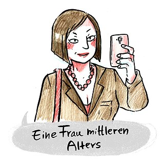 eine Frau mittleren Alters