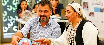 Teilnehmende des Workshops "Kinder leben Vielfalt"