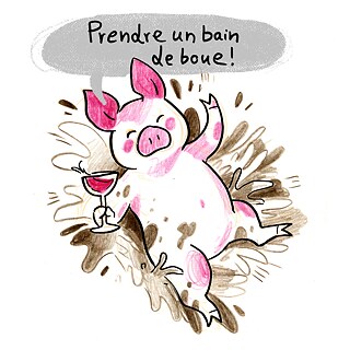 ein Schlammbad nehmen