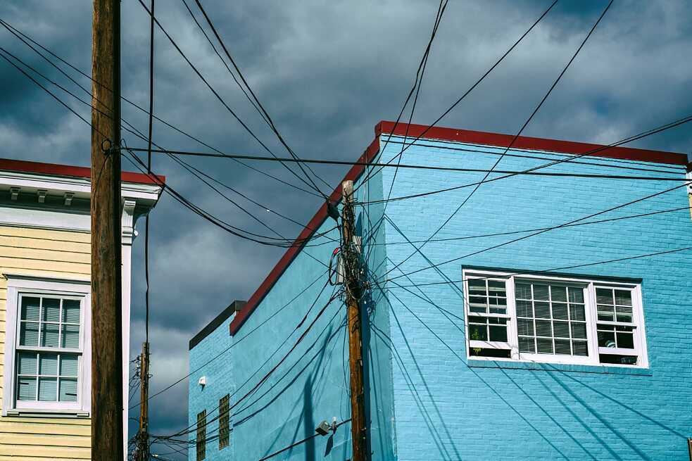 It’s not just roads that can grow like weeds. Power and telephone lines can also grow out of control like this bit of craziness in DC’s Georgetown neighborhood.
