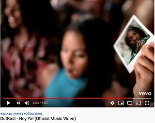 Outkast_Hey Ya_Shake it like a Polaroid &copy; © Vevo YouTube   Outkast_Hey Ya_Shake it like a Polaroid