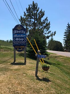 La boucherie appartenant à l'entreprise familiale