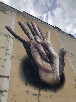 Peace street art in Berlin