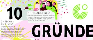 „10 Gründe für Deutsch“. Plakat 2