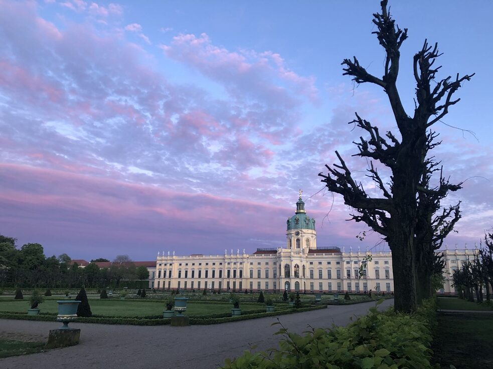 Sunset at Schloss Charlottenburg in Berlin