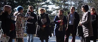 Die Kamogawa-WG beim Besuch traditioneller Gärten © © Frauke Aulbert Die Kamogawa-WG beim Besuch traditioneller Gärten