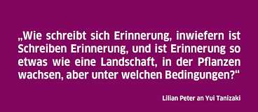 Lilian Peter an Yui Tanizaki, Berlin, 27. Juni 2020