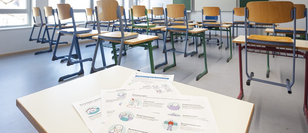 Salón de clases durante COVID-19