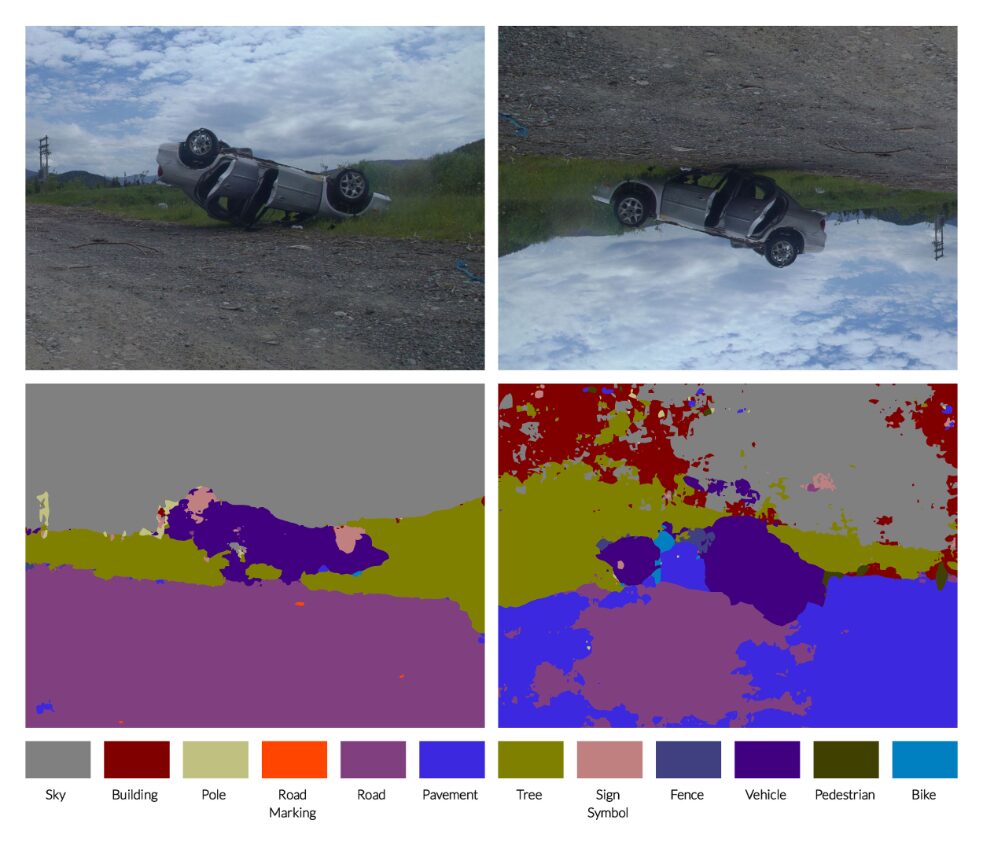 Fahrerloses Auto im Jenseits, 2017. Digitaldruck auf Archivpapier. 90 x 77 x 3 cm.
