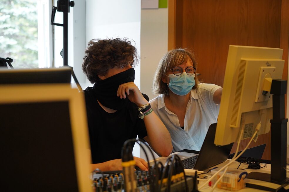 Live hinter den Kulissen