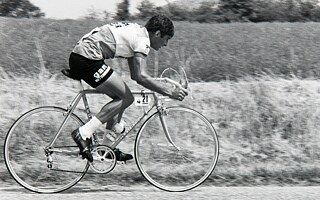 Raymond Poulidor während der Tour de France 1976
