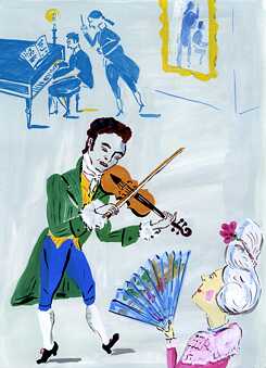Beethoven spielt Bratsche.