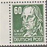Eine DDR-Briefmarke mit Georg Wilhelm Friedrich Hegel
