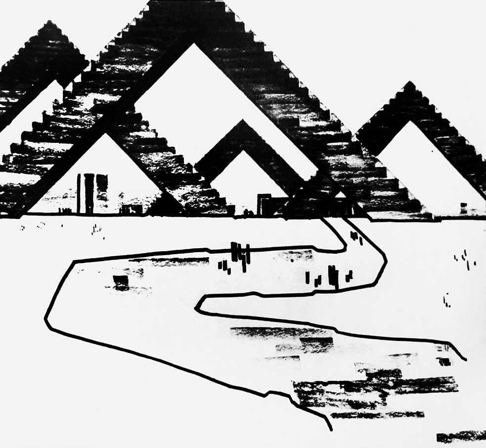 Projekt zur Umgestaltung des zentralen Teils der Stadt Nowosibirsk von M. M. Pirogow, 1965 