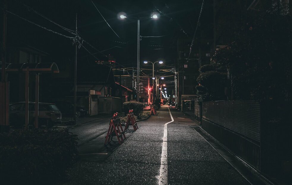 Strassenlaterne in Japan