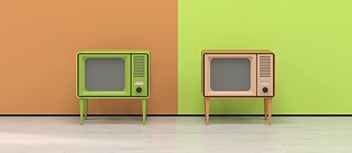 Two televisions