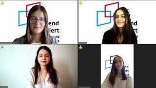 Debattantinnen Landesfinale Ukraine 2020 © © Goethe-Institut Debattantinnen Landesfinale Ukraine 2020