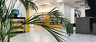 Innenansicht der Bibliothek des Goethe-Instituts Finnland