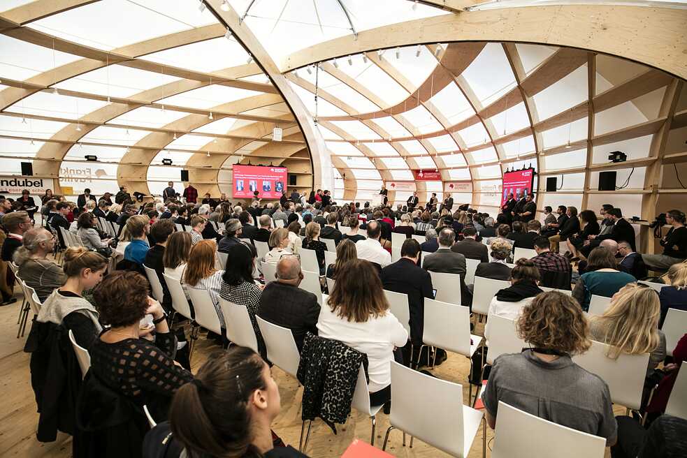 Eröffnungspressekonferenz der Buchmesse im Jahre 2019