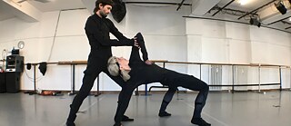 Carly Lave und John Snyder bei einer Probe. | Foto: Manuel Sierra Alonso