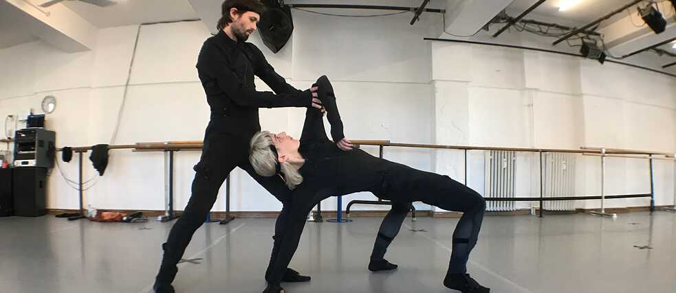 Carly Lave und John Snyder bei einer Probe. | Foto: Manuel Sierra Alonso