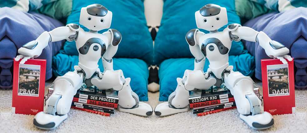 Robot NAO v pražském Goethe-Institutu