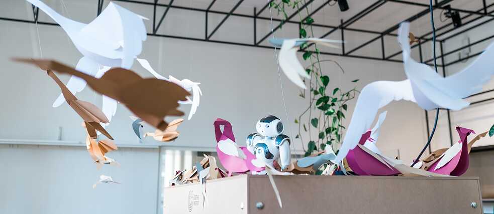 Robot NAO v pražském Goethe-Institutu